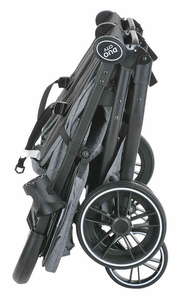 Коляска для двойни Pituso Duocity Dark grey купить,NaN