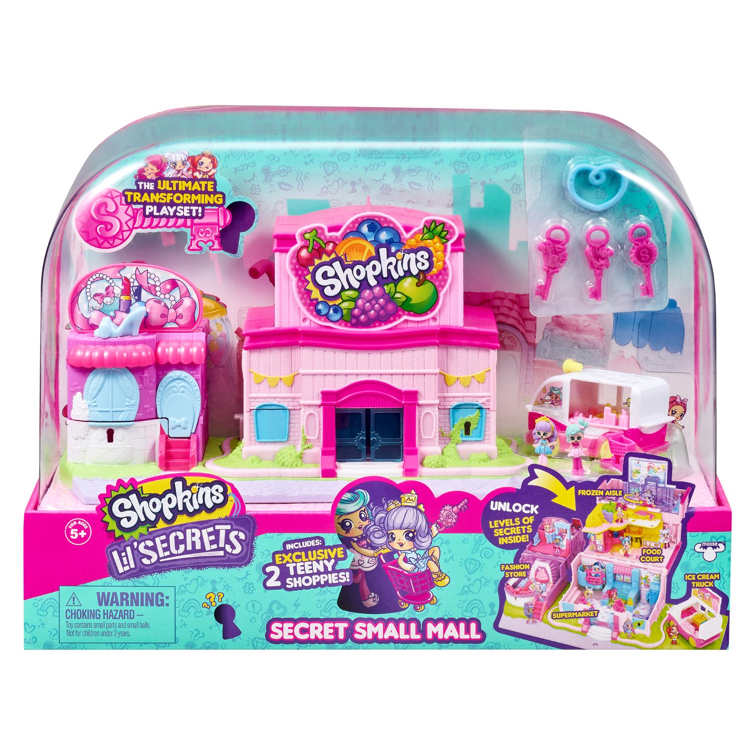 Игровой набор Moose Shopkins Мини-торговый центр с секретами 57482 купить,NaN