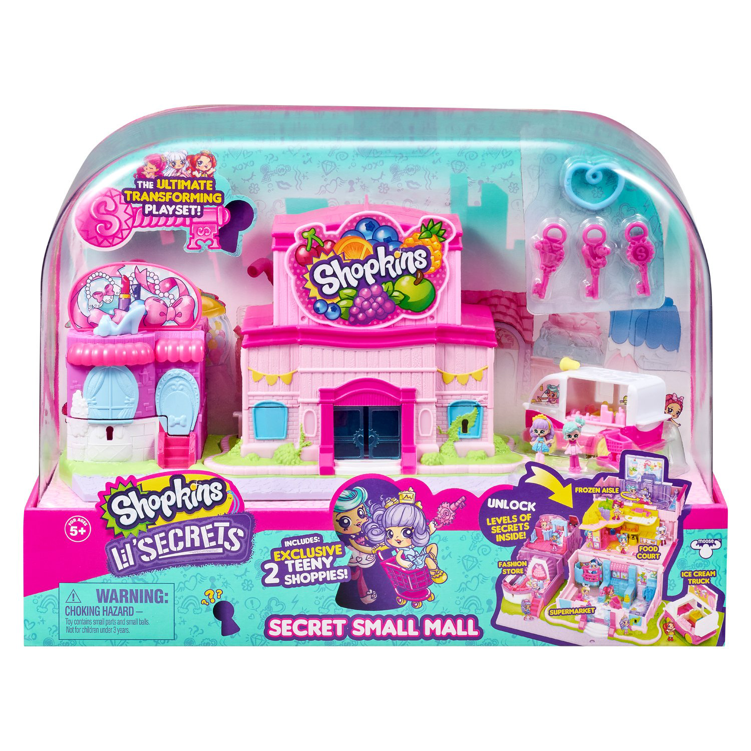 Игровой набор Moose Shopkins Мини-торговый центр с секретами 57482 купить,NaN
