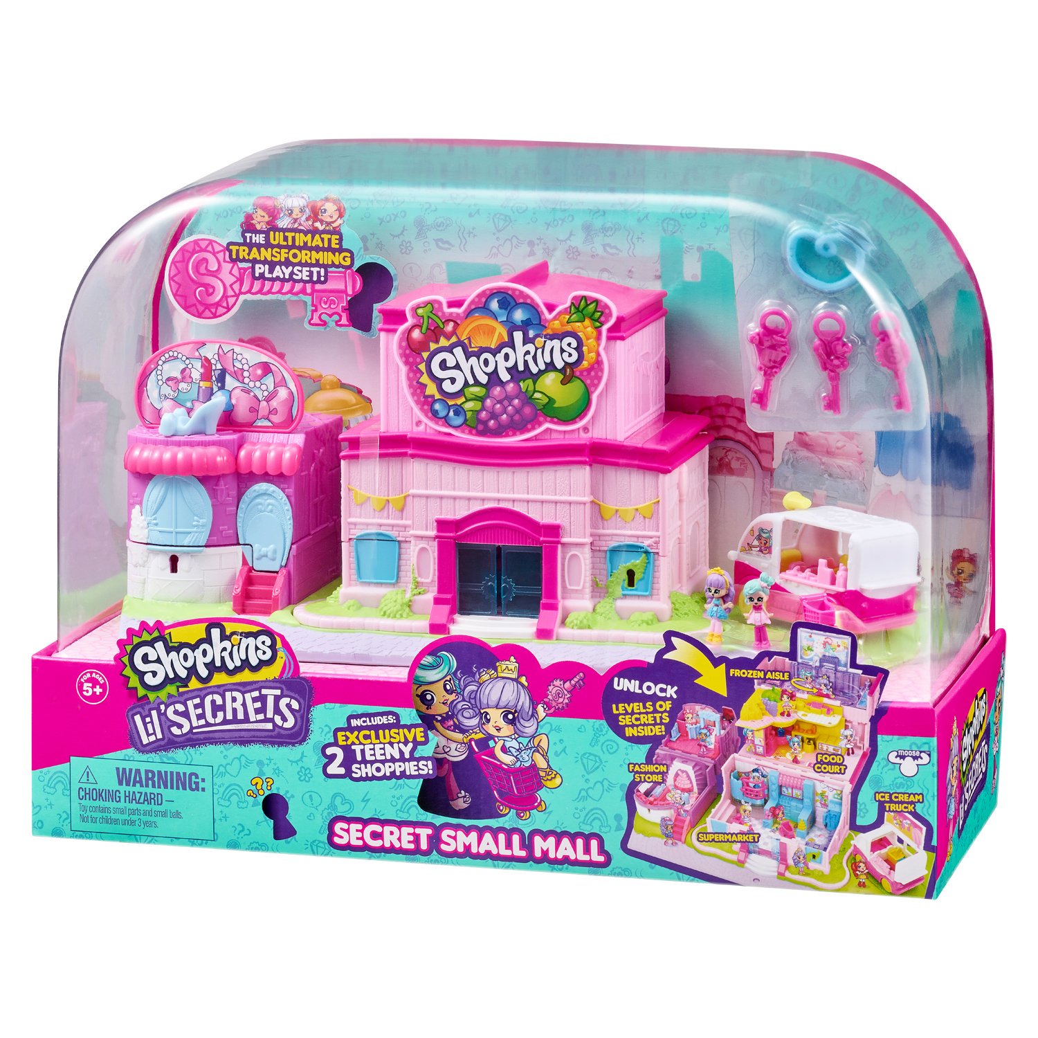 Игровой набор Moose Shopkins Мини-торговый центр с секретами 57482 купить,NaN