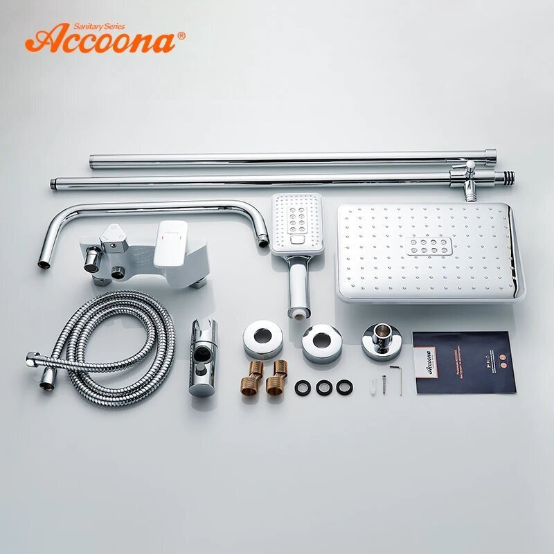Душевая стойка Accoona A83310 хром купить,NaN