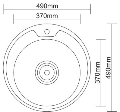 Кухонная мойка Accoona AB4949+84043АF врезная 49х49х16.5 см, нержавеющая сталь, тон алюминиум купить,NaN