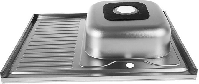 Кухонная мойка Accoona AB6080-R+84043АG накладная 80х60х16.5 см, нержавеющая сталь, тон алюминиум купить,NaN
