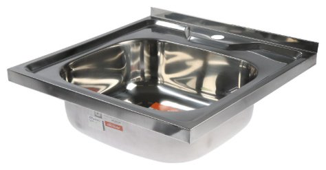 Кухонная мойка Accoona AB5050 накладная 50х50х16.5 см, нержавеющая сталь, тон алюминиум