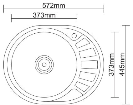 Кухонная мойка Accoona AC4557-L врезная 57х45х16.5 см, нержавеющая сталь, тон алюминиум купить,0