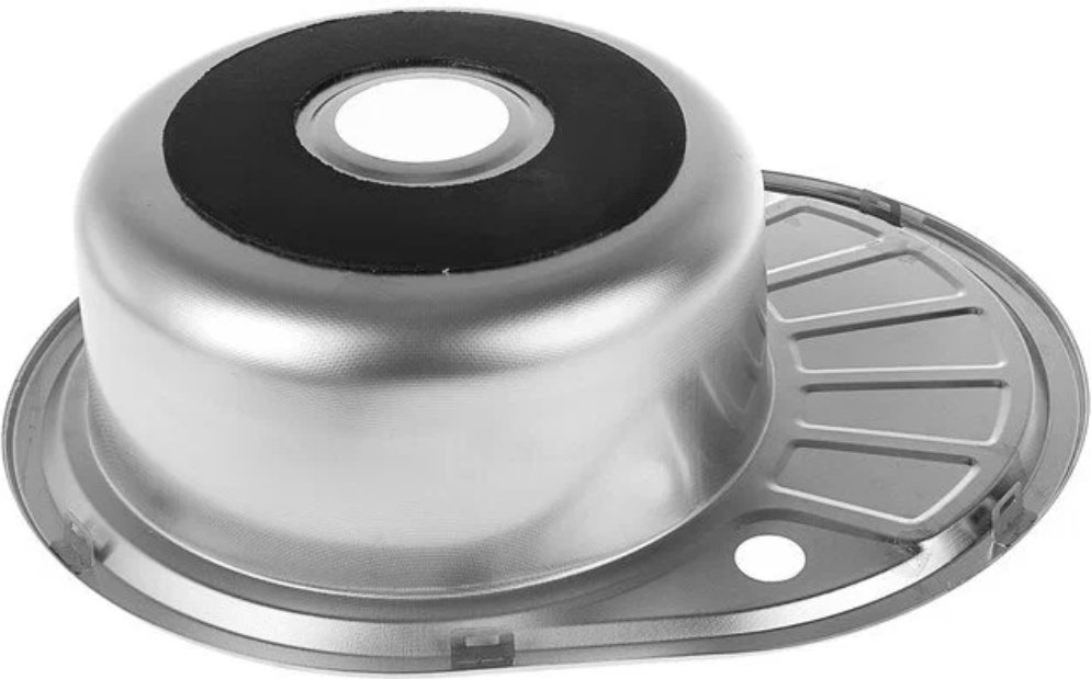 Кухонная мойка Accoona AC4557-L накладная 57х45х16.5 см, нержавеющая сталь, тон алюминиум купить,0