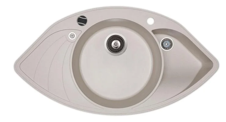 Кухонная мойка AquaSanita SCP151-111AW бежевая