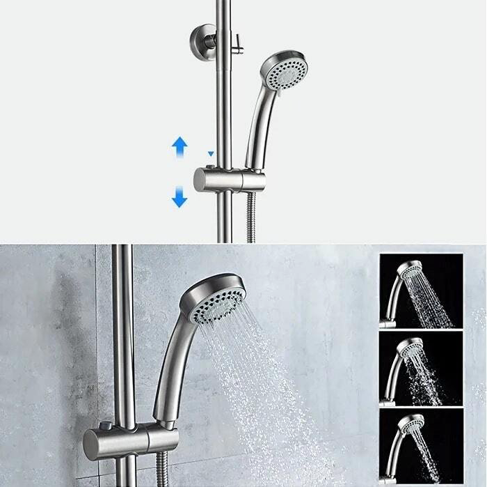Душевая стойка Accoona A8390A-1 хром купить,NaN