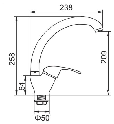 Кухонная мойка Accoona AC4557-L+84043АF врезная 57х45х16.5 см, нержавеющая сталь, тон алюминиум купить,NaN