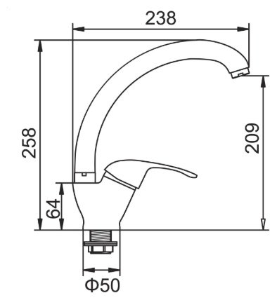 Кухонная мойка Accoona AC4557-L+84043АF врезная 57х45х16.5 см, нержавеющая сталь, тон алюминиум купить,NaN