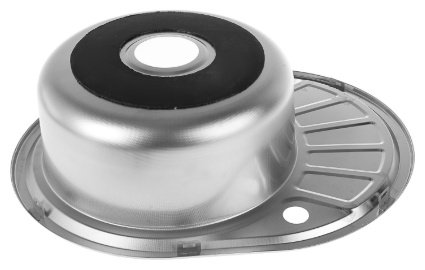 Кухонная мойка Accoona AC4557-L&#43;A4030 врезная 57х45х16.5 см, нержавеющая сталь, тон алюминиум