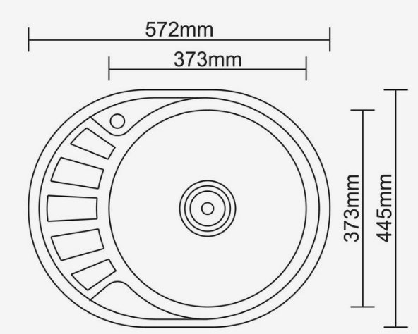 Кухонная мойка Accoona AC4557-R врезная 45х57х16.5 см, нержавеющая сталь, тон серебристый