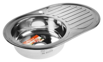 Кухонная мойка Accoona AB5077-L+40110А врезная 77х50х16.5 см, нержавеющая сталь, тон алюминиум купить,NaN