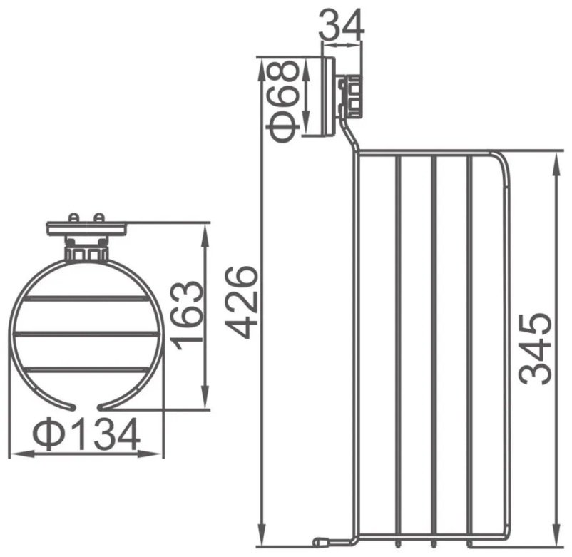 Accoona держатель A11415 1 шт, металл купить,NaN
