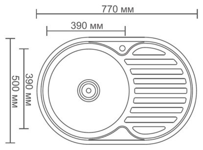 Кухонная мойка Accoona AB5077-L+A4053E врезная 77х55х16.5 см, нержавеющая сталь, тон алюминиум купить,NaN