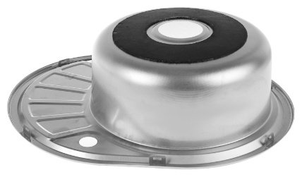 Кухонная мойка Accoona AC4557-R&#43;84043АF врезная 57х45х16.5 см, нержавеющая сталь, тон алюминиум