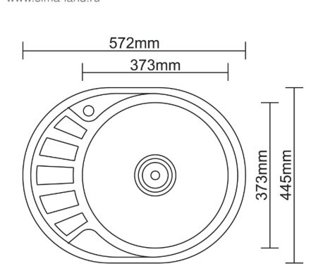 Кухонная мойка Accoona AC4557-R&#43;84043АF врезная 57х45х16.5 см, нержавеющая сталь, тон алюминиум