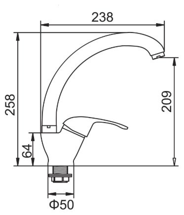 Кухонная мойка Accoona AC4557-R+84043АG врезная 57х45х16.5 см, нержавеющая сталь, тон алюминиум купить,NaN