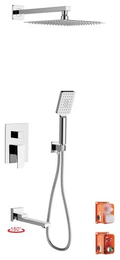 Душевой набор Accoona A83124-1 хром