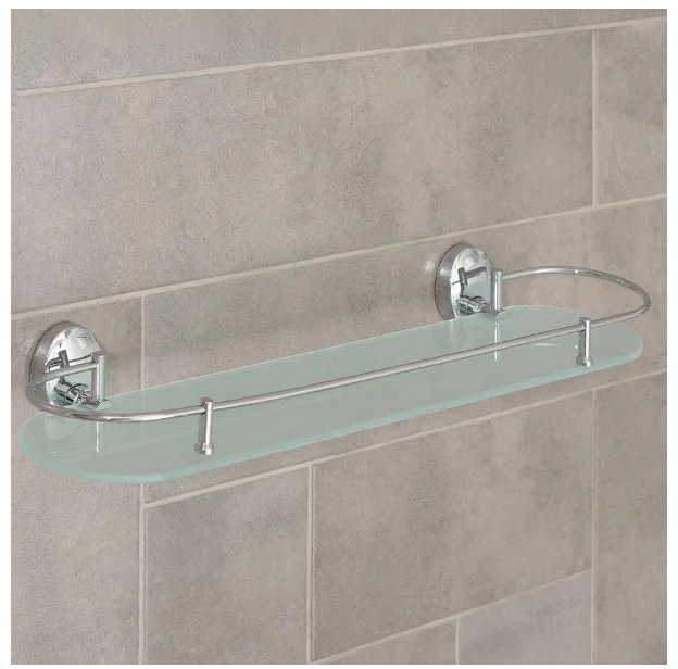 Accoona полка A11010-1 1 шт, металл, стекло