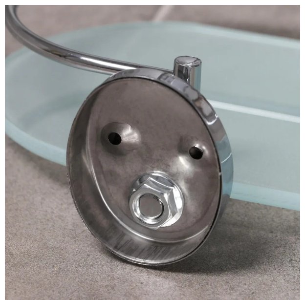 Accoona полка A11010-1 1 шт, металл, стекло