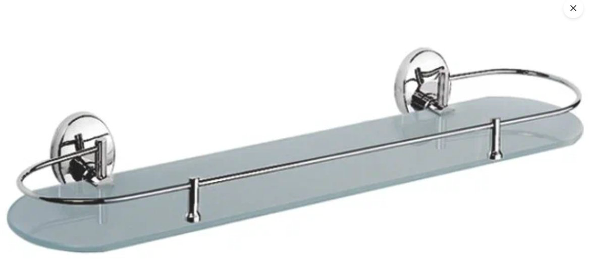 Accoona полка A11010-1 1 шт, металл, стекло купить,NaN