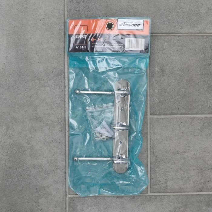 Accoona держатель А161-3 1 шт, металл