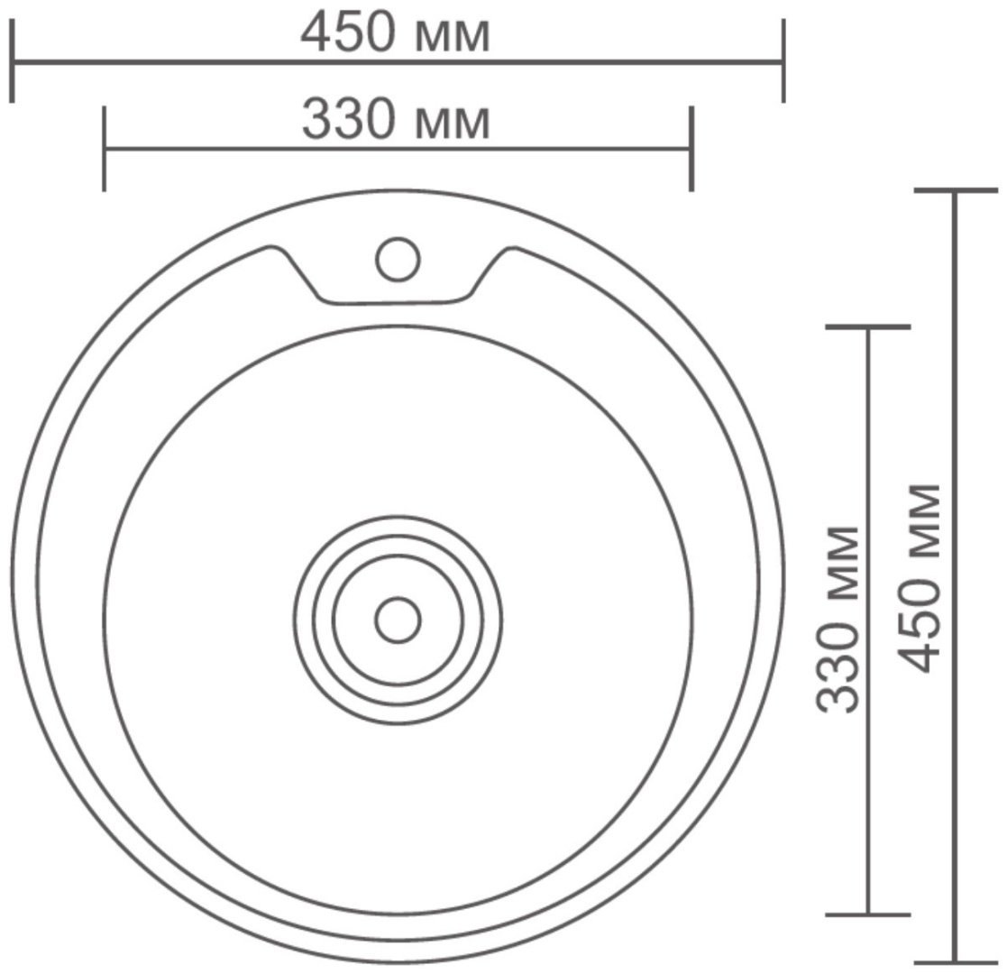 Кухонная мойка Accoona AB4545 + A4053E врезная 45х45х16.5 см, нержавеющая сталь, тон серебристый купить,NaN