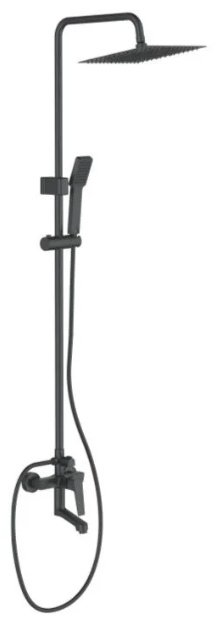 Душевая стойка Accoona A83129F черный матовый купить,NaN