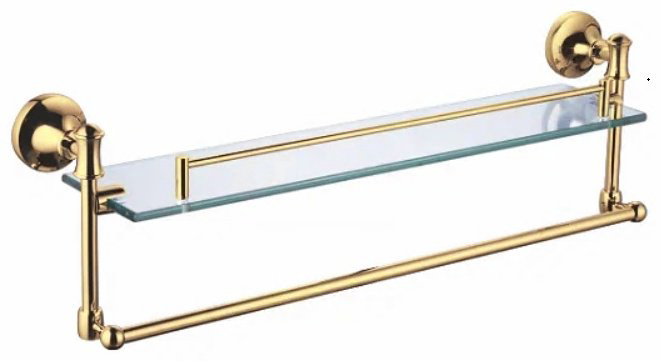 Accoona полка A12410W-4 1 шт, металл, стекло купить,NaN