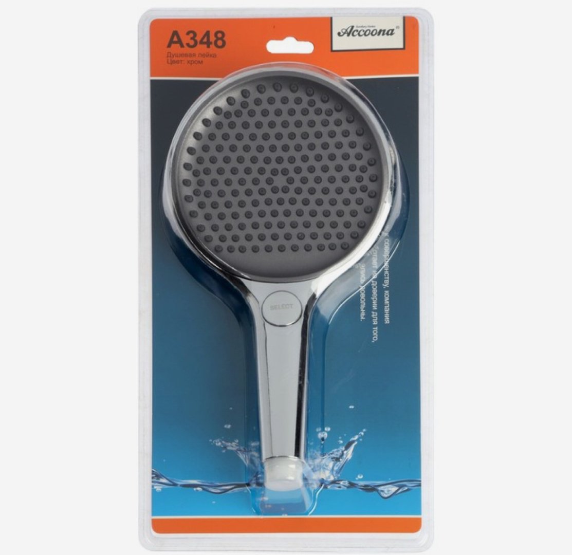 Лейка для душа Accoona A348 хром