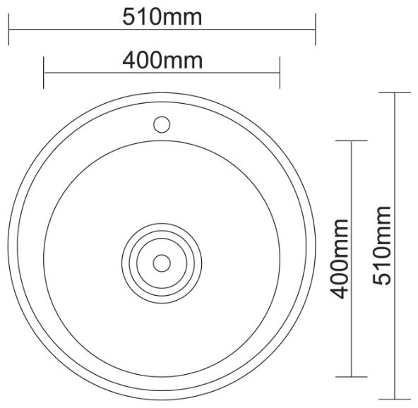 Кухонная мойка Accoona AB5151 врезная 51х51х16.5 см, нержавеющая сталь, тон серебристый купить,NaN