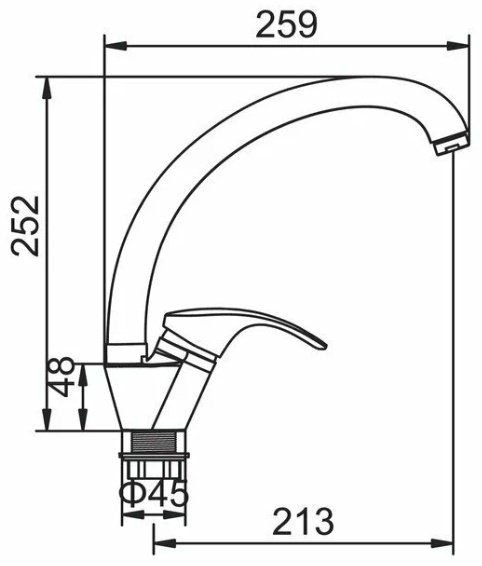 Кухонная мойка Accoona AB4557-L врезная 57х45х17 см, нержавеющая сталь, тон алюминиум купить,NaN