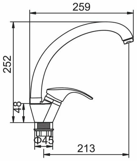 Кухонная мойка Accoona AB4557-L врезная 57х45х17 см, нержавеющая сталь, тон алюминиум купить,NaN