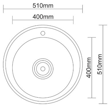 Кухонная мойка Accoona AB5151&#43;84043АF врезная 51х51х16.5 см, нержавеющая сталь, тон алюминиум купить,0