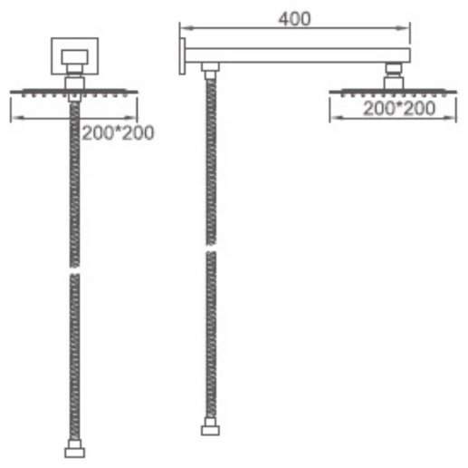 Accoona верхний душ A83003, латунь купить,0