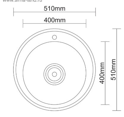 Кухонная мойка Accoona AB5151+84043АG врезная 51х51х16.5 см, нержавеющая сталь, тон алюминиум купить,NaN