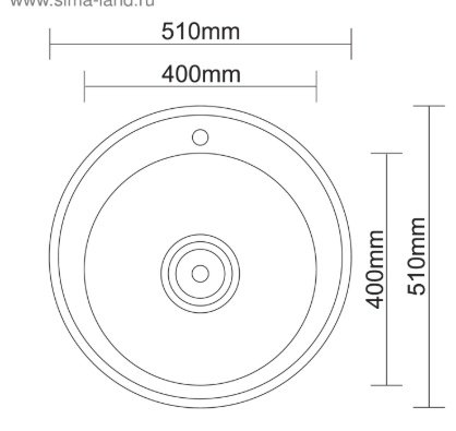 Кухонная мойка Accoona AB5151+84043АG врезная 51х51х16.5 см, нержавеющая сталь, тон алюминиум купить,NaN