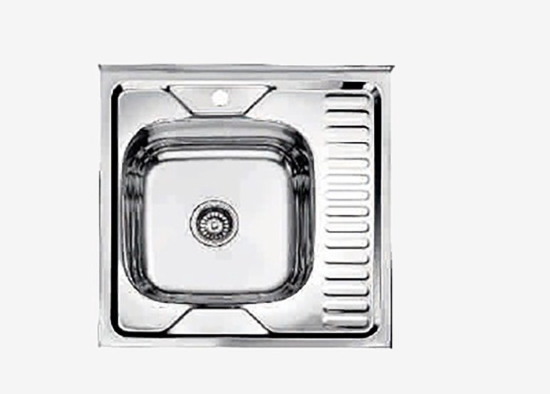Кухонная мойка Accoona AB6060-L накладная 60х60х16.5 см, нержавеющая сталь, тон алюминиум купить,NaN