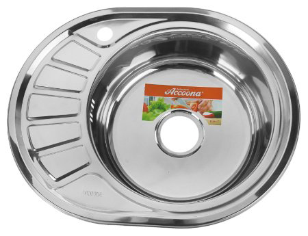 Кухонная мойка Accoona AB4557-R+40110А врезная 57х45х16.5 см, нержавеющая сталь, тон алюминиум купить,NaN
