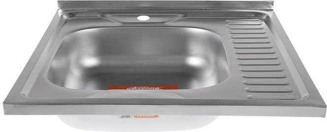 Кухонная мойка Accoona AB6060-L накладная 60х60х16.5 см, нержавеющая сталь, тон алюминиум купить,NaN