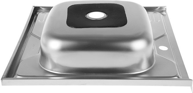 Кухонная мойка Accoona AB6060-L накладная 60х60х16.5 см, нержавеющая сталь, тон алюминиум купить,NaN