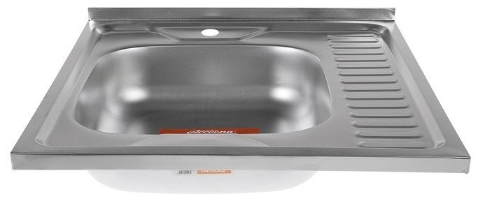Кухонная мойка Accoona AB6060-L накладная 60х60х17 см, нержавеющая сталь, тон алюминиум купить,0