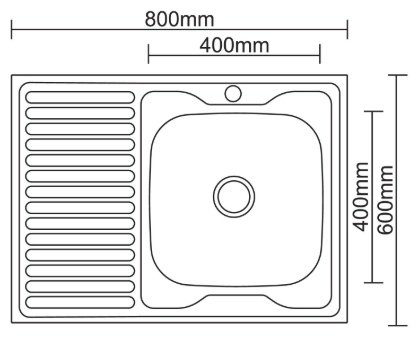 Кухонная мойка Accoona AC6080-R+LF84111 накладная 80х60х16.5 см, нержавеющая сталь, тон алюминиум купить,NaN