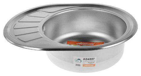 Кухонная мойка Accoona AD4557 врезная 57х45х16.5 см, нержавеющая сталь, тон алюминиум купить,NaN