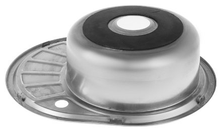 Кухонная мойка Accoona AB4557-R+4165А врезная 57х45х16.5 см, нержавеющая сталь, тон алюминиум купить,NaN