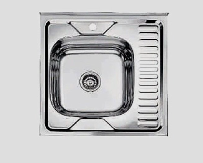 Кухонная мойка Accoona AB6060-L+40110А накладная 60х60х16.5 см, нержавеющая сталь, тон алюминиум купить,NaN