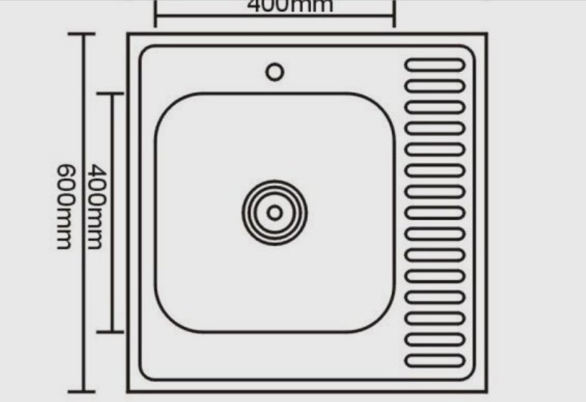 Кухонная мойка Accoona AB6060-L&#43;40110А накладная 60х60х16.5 см, нержавеющая сталь, тон алюминиум купить,0