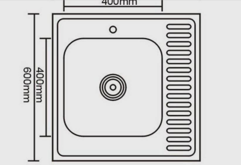 Кухонная мойка Accoona AB6060-L+40110А накладная 60х60х16.5 см, нержавеющая сталь, тон алюминиум купить,NaN
