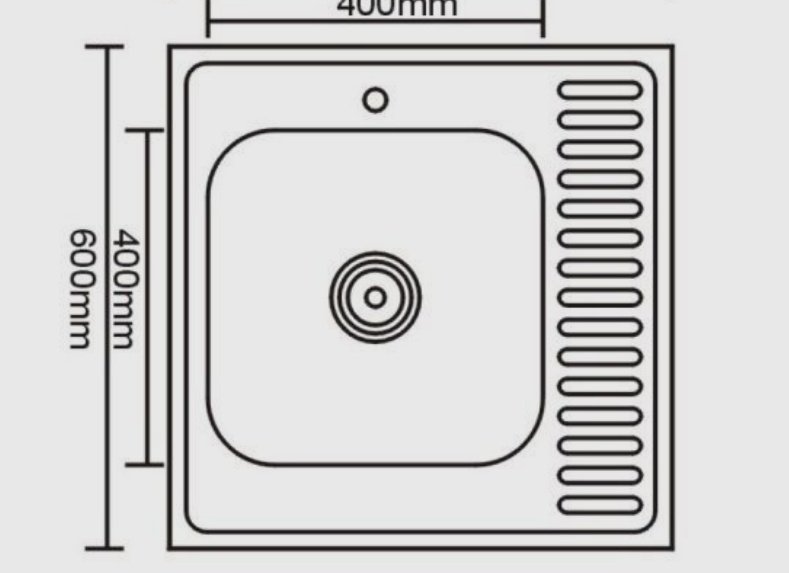 Кухонная мойка Accoona AB6060-R накладная 60х60х16.5 см, нержавеющая сталь, тон алюминиум купить,NaN